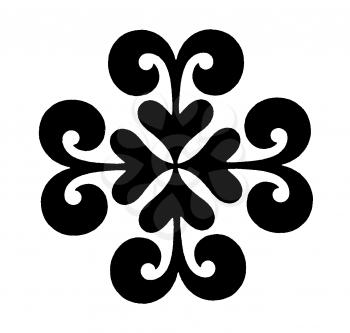 Royalty Free Clipart Image of a Graphic Accent