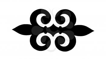 Royalty Free Clipart Image of a Graphic Accent