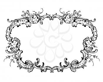 Royalty Free Clipart Image of a Decorative Frame