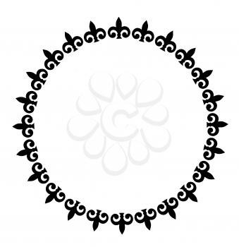 Royalty Free Clipart Image of a Circular Decorative Element