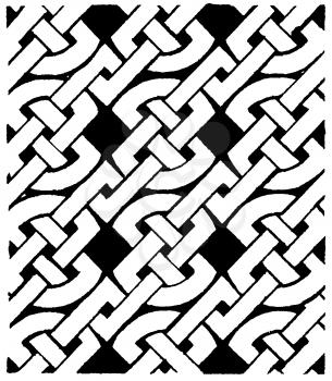 Royalty Free Clipart Image of a Repeating Weave Pattern