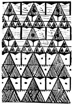 Royalty Free Clipart Image of a Triangle Pattern
