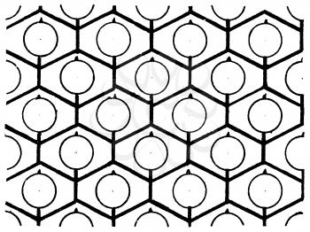Royalty Free Clipart Image of a Background With a Repeating Pattern of Circles