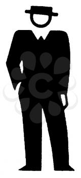 Royalty Free Clipart Image of a Man