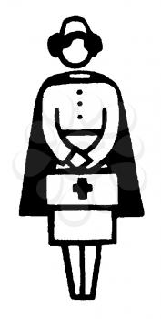 Royalty Free Clipart Image of a Nurse