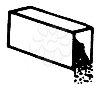 Royalty Free Clipart Image of a Spilled Box