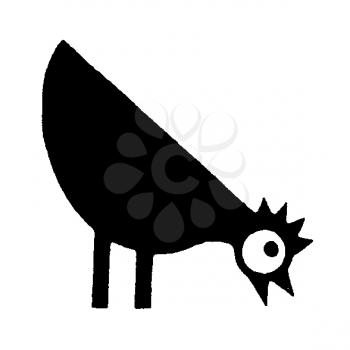 Royalty Free Clipart Image of a Chicken