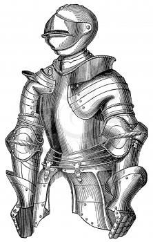 Royalty Free Clipart Image of a Knights Armour 