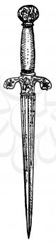 Royalty Free Clipart Image of a Dagger