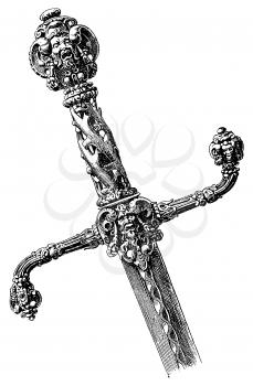 Royalty Free Clipart Image of a Sword