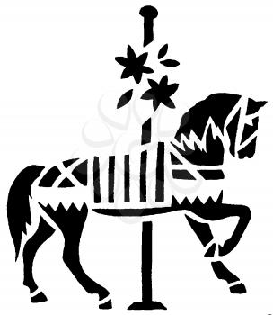 Royalty Free Clipart Image of a Horse