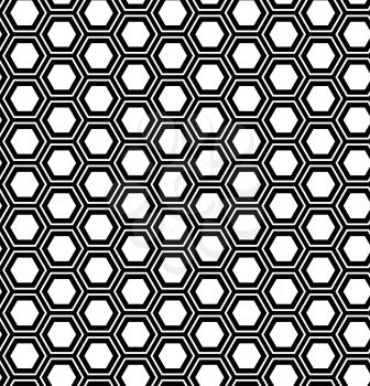 Abstract geometric seamless pattern. Hexagon background. Vector Illustration 