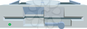 Illustration of old 5.25 inches floppy a drive