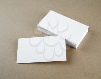 Blank business cards. Template for branding identity.