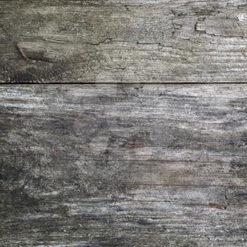 Texture of old wooden planks. Top view.