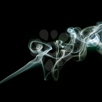 Abstract smoke on a dark background.
