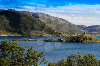 Norway northern islands landscape background hd