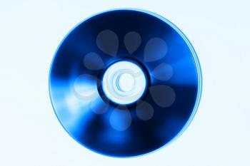 Blank bluray disc on table background hd