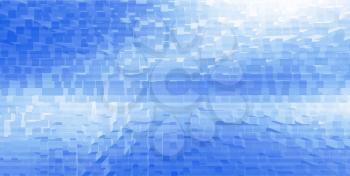 Horizontal white cubes business presentation abstract background backdrop