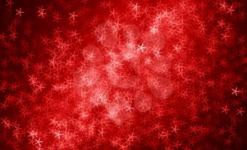 Horizontal red stars abstract background