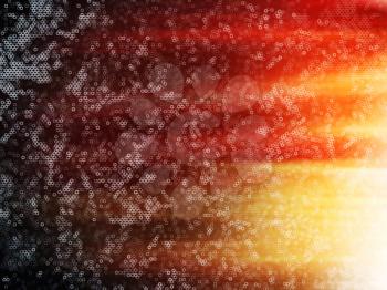 Horizontal dramatic deep space with sun blast illustration background
