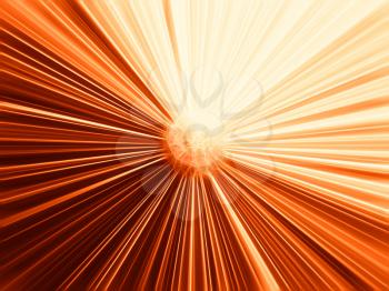Orange particle blast illustration background hd