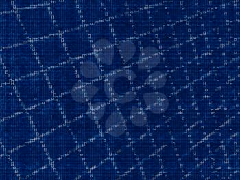 Diagonal blue retro pixel abstraction background