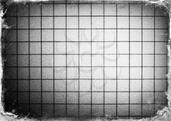 Horizontal black and white film scan plate illustration background