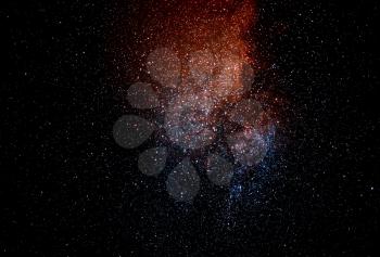 Space galaxies on night sky background hd