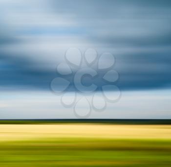 Horizontal motion blur travel landscape hd