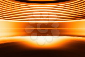 Curved orange abstract virtual reality background hd