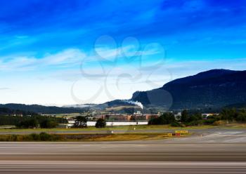 Transportation airfield landscape background hd
