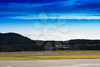 Transportation airfield landscape background hd