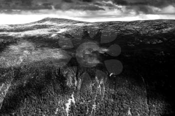 Dramatic black and white Norway mountains background hd