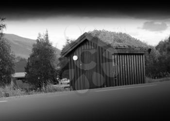 Norway farm cabin background hd