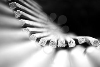 Black and white dramatic bench bokeh background hd
