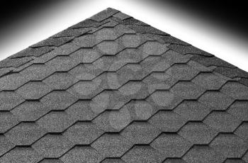 Roof pyramid tiles with gradient sky background hd