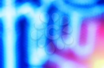 Abstract blue bokeh with light leak background hd