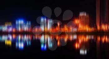 Night city abstraction