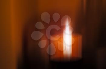 Horizontal vivid blurred candle abstraction background backdrop