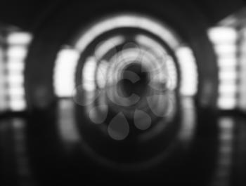 Black and white inside spaceship bokeh background hd