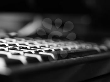 Diagonal office keyboard object background