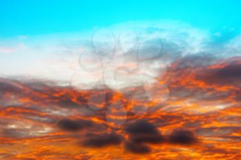 Dramatic cloudscape with sun rays background hd