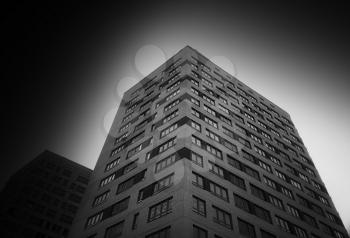Dramatic black and white building background hd