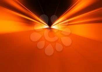 Orange speed lights abstraction background hd