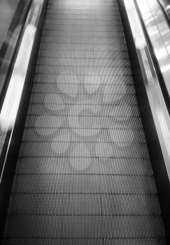Vertical black and white escalator background hd