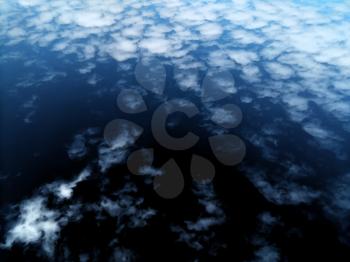 High altitude clouds background hd