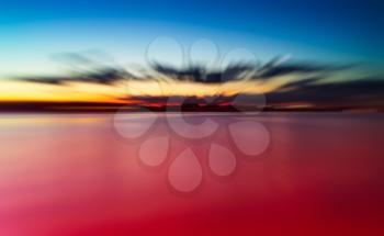 Burning sunset abstraction