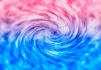 Blue and pink teleportation swirl illustration background
