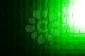 Green textured grid with light leak illustration background